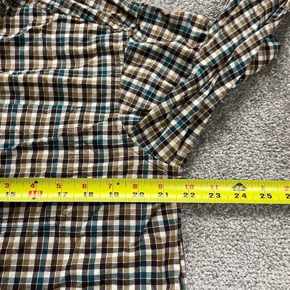 Columbia Rapid Rivers Shirt Mens Medium Multicolor Long Sleeve Plaid Casual Fish - Picture 8 of 10